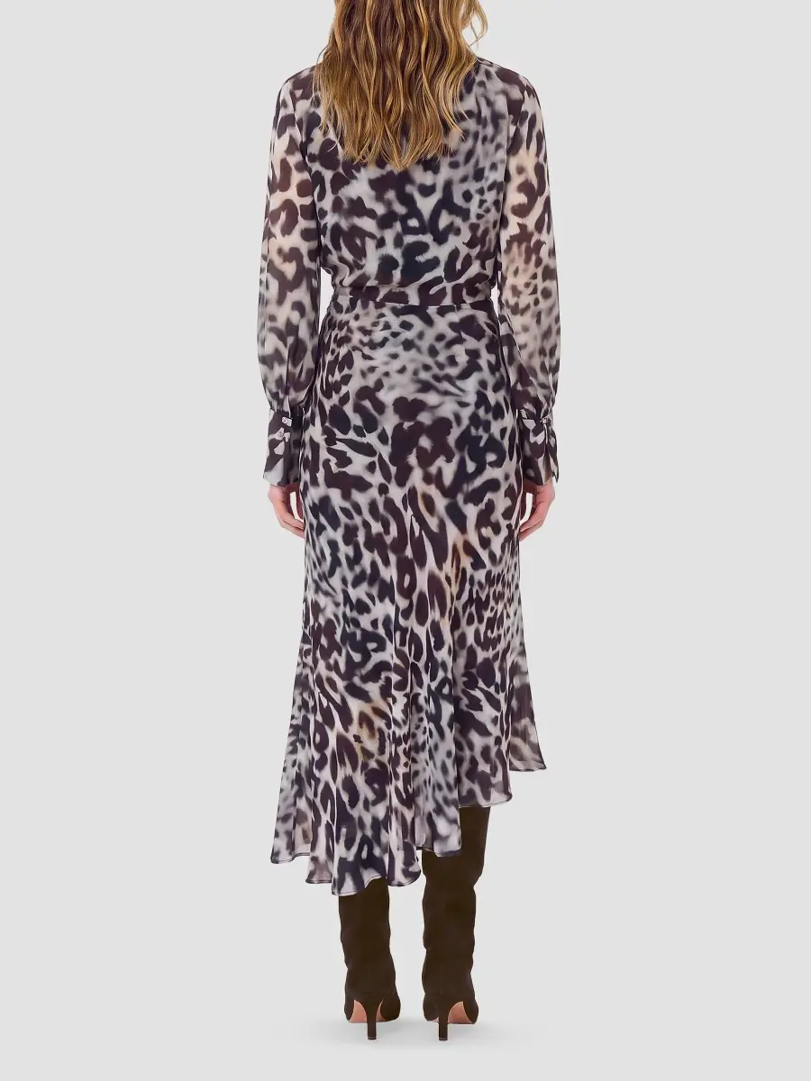 Nicholas the Label Women's Alessia Double-Layer Cowlneck Midi Dress | Thumbnail 3 Nicholas the Label Women's Alessia Double-Layer Cowlneck Midi Dress | Thumbnail 3