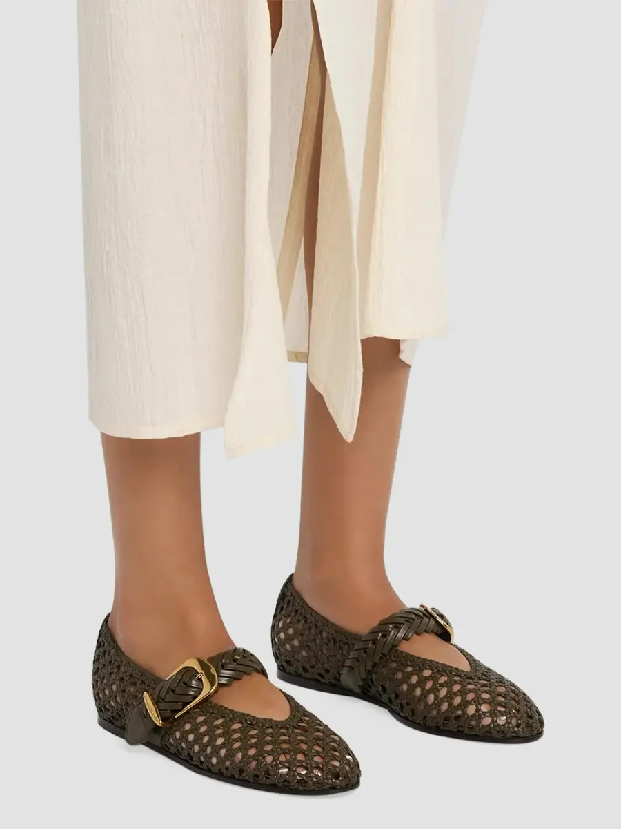 Zimmermann Women's Alchemy Leather Ballet Flats | Thumbnail 2 Zimmermann Women's Alchemy Leather Ballet Flats | Thumbnail 2