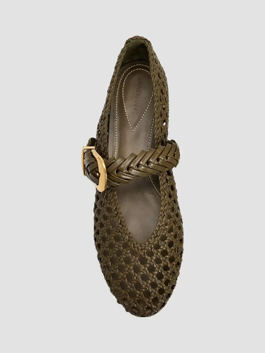 Zimmermann Women's Alchemy Leather Ballet Flats | Thumbnail 6 Zimmermann Women's Alchemy Leather Ballet Flats | Thumbnail 6