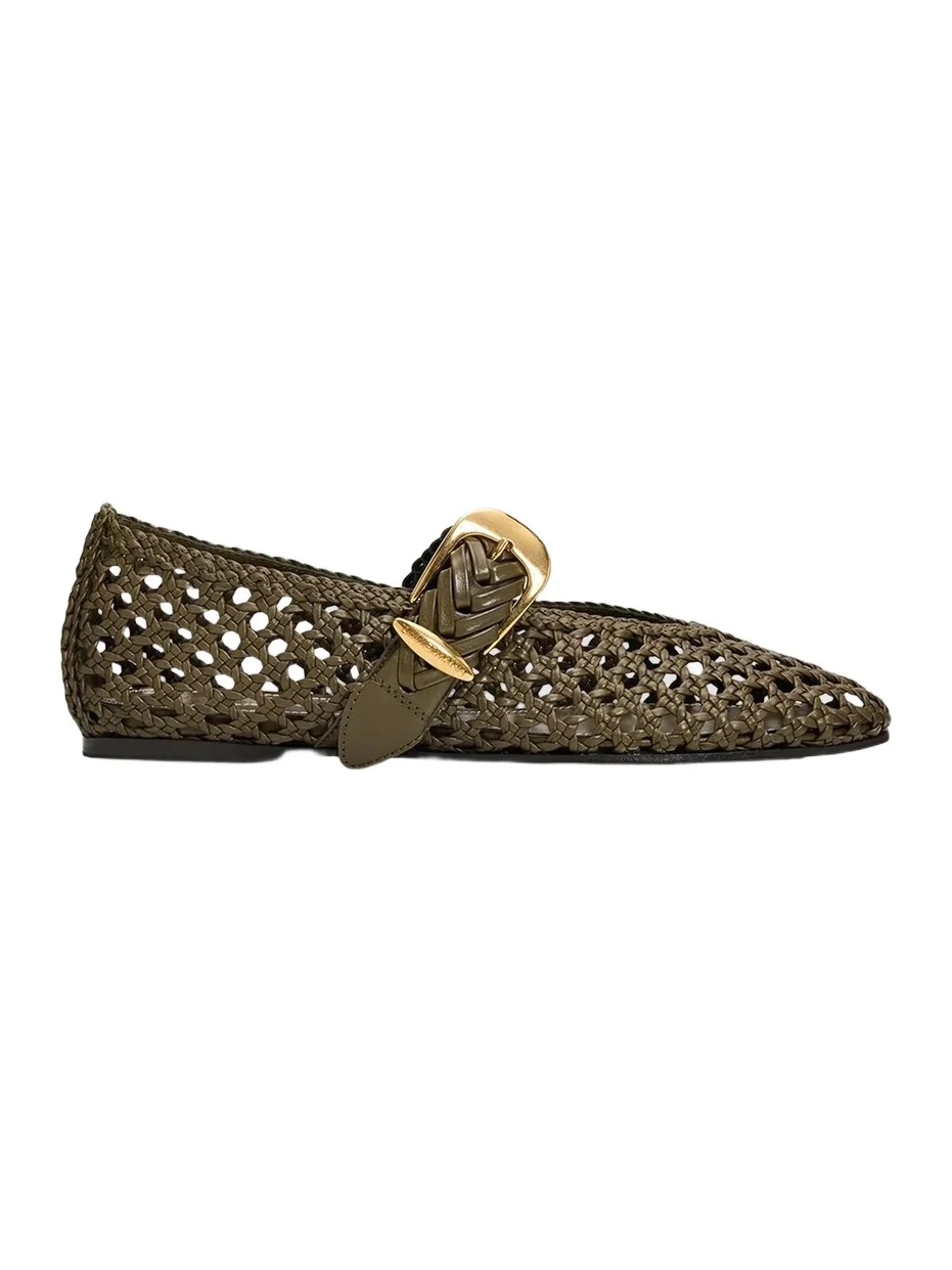 Zimmermann Women's Alchemy Leather Ballet Flats