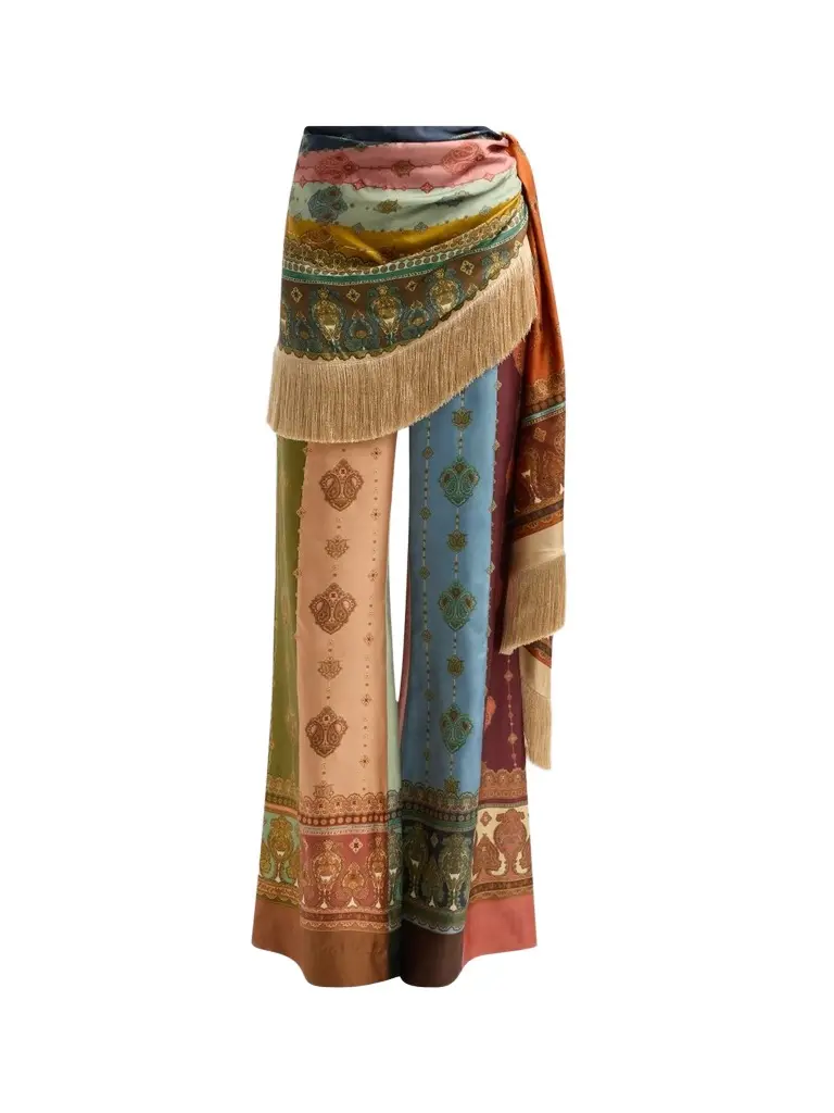 Zimmermann Women's Valiant Fringed Flare Pants