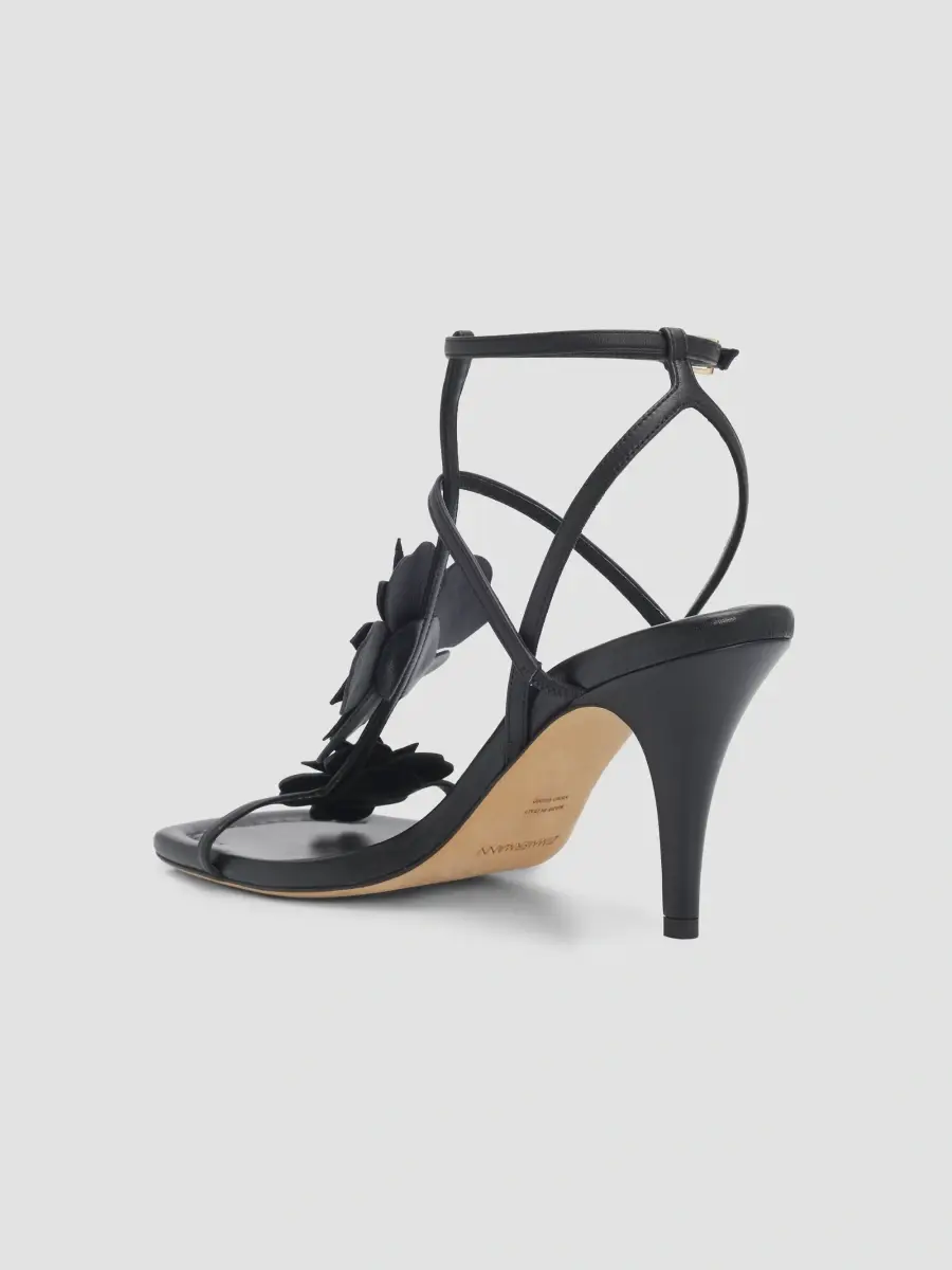 Zimmermann Women's Belara 85MM Leather & Suede Sandals - Black | Thumbnail 2 Zimmermann Women's Belara 85MM Leather & Suede Sandals - Black | Thumbnail 2