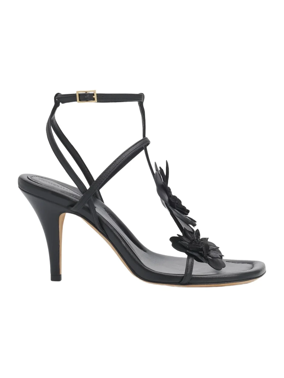 Zimmermann Women's Belara 85MM Leather & Suede Sandals - Black