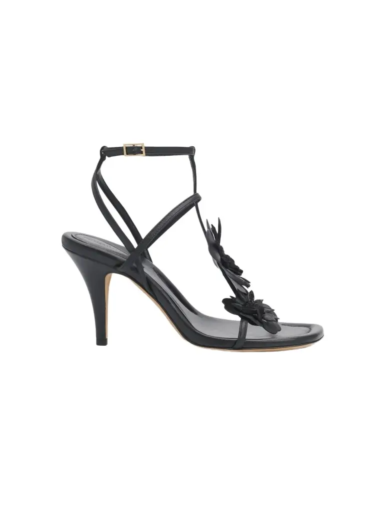 Zimmermann Women's Belara 85MM Leather & Suede Sandals - Black