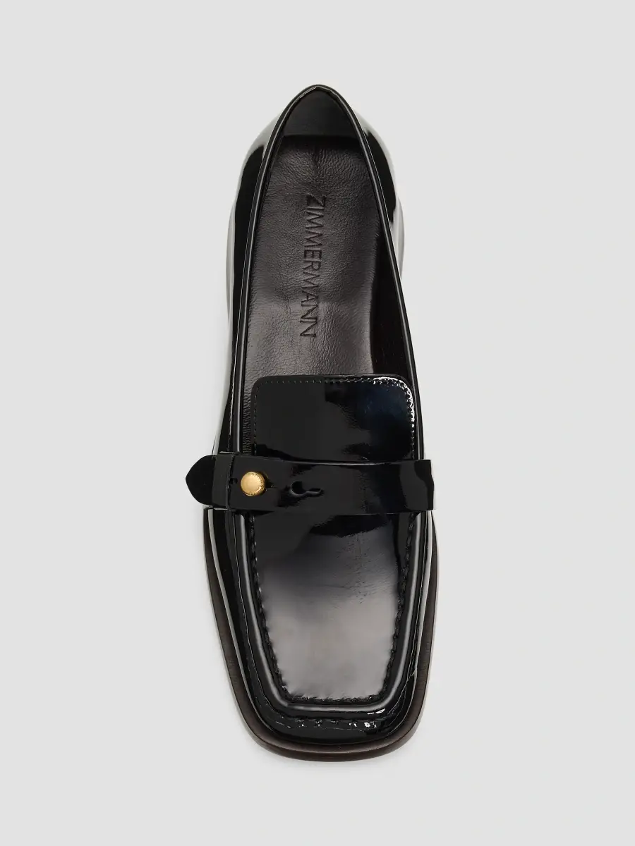 Zimmermann Women's Astor 30MM Patent Leather Loafers | Thumbnail 4 Zimmermann Women's Astor 30MM Patent Leather Loafers | Thumbnail 4