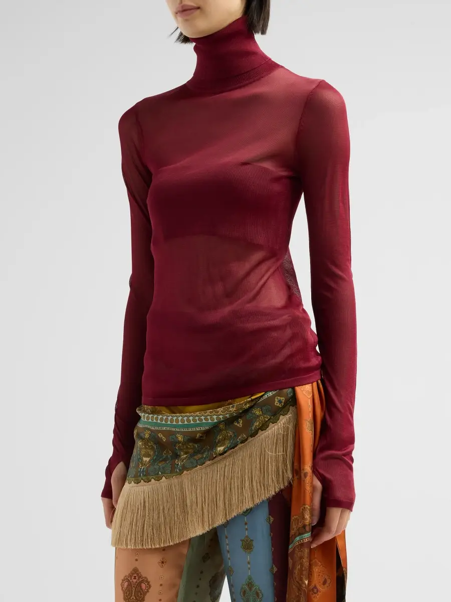 Zimmermann Women's Fine-Knit Turtleneck Top | Thumbnail 4 Zimmermann Women's Fine-Knit Turtleneck Top | Thumbnail 4