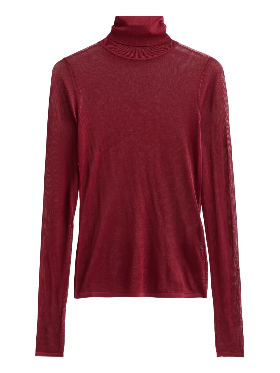 Zimmermann Women's Fine-Knit Turtleneck Top