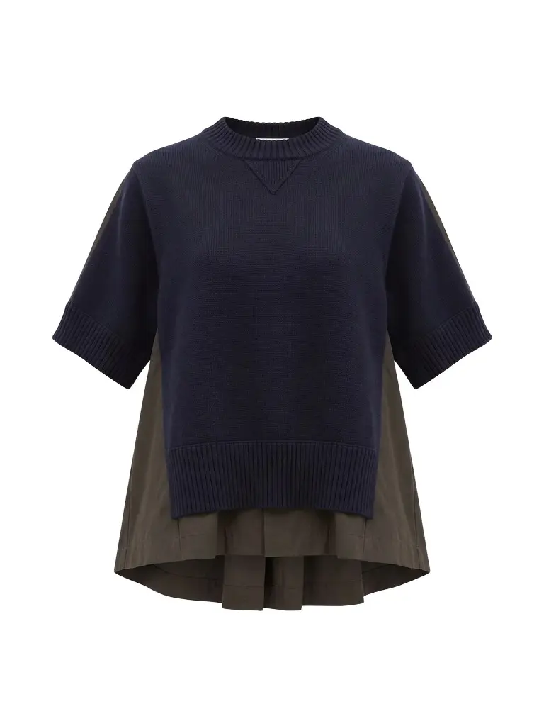 Cotton and Cashmere Layered Top Cotton and Cashmere Layered Top