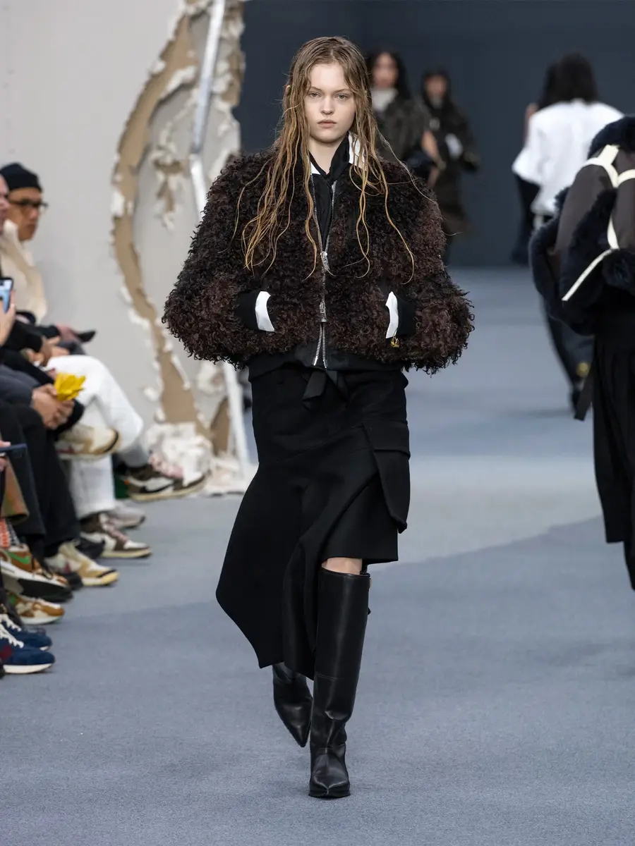 Sacai Curly Faux Fur Blouson | Thumbnail 2 Sacai Curly Faux Fur Blouson | Thumbnail 2