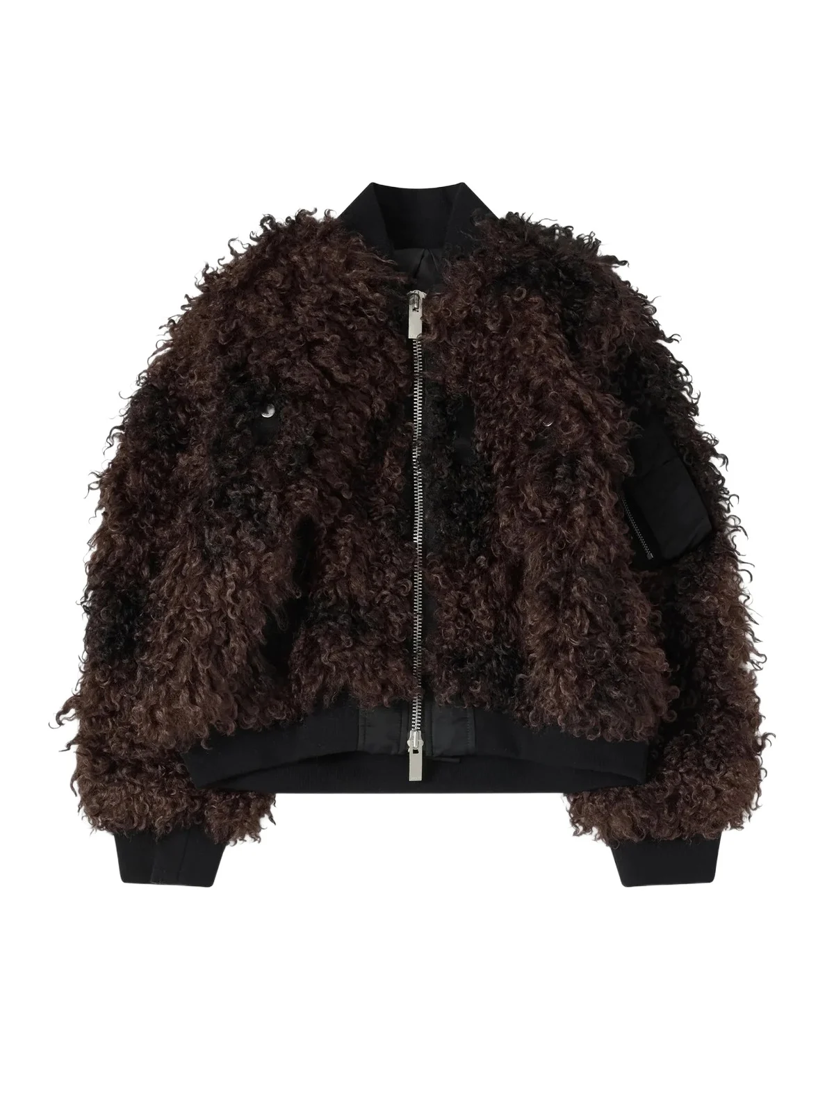 Sacai Curly Faux Fur Blouson