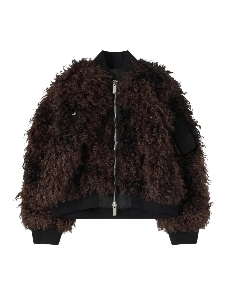 Curly Faux Fur Blouson