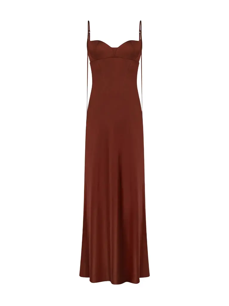 Anna October Isolde Satin Maxi Dress