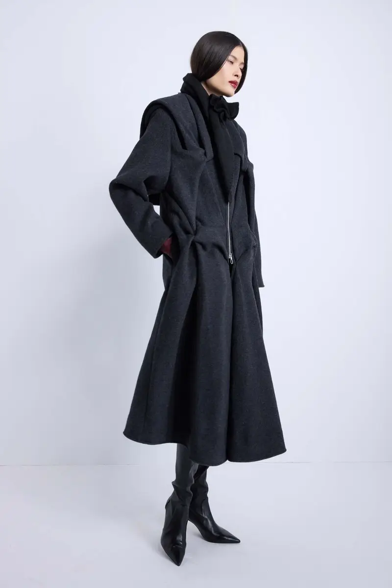 Kate Barton Kate Draped Coat | Thumbnail 3 Kate Barton Kate Draped Coat | Thumbnail 3