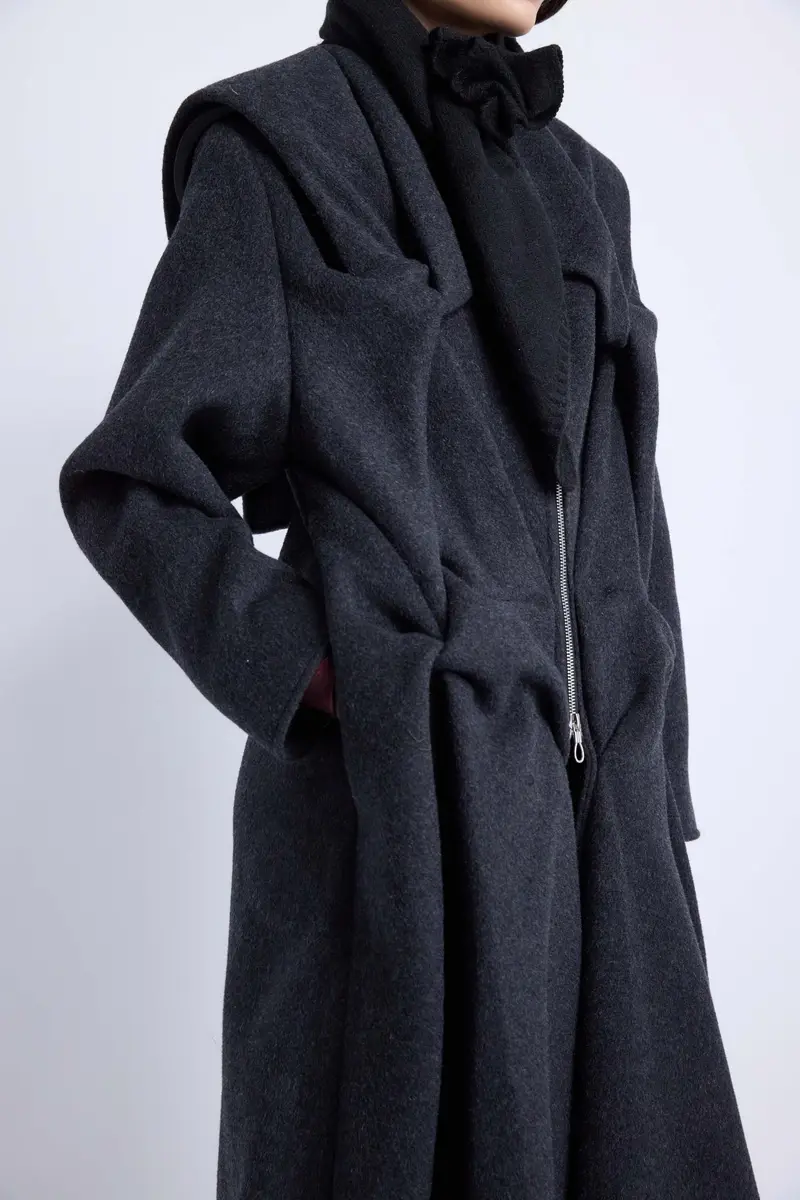 Kate Barton Kate Draped Coat | Thumbnail 7 Kate Barton Kate Draped Coat | Thumbnail 7