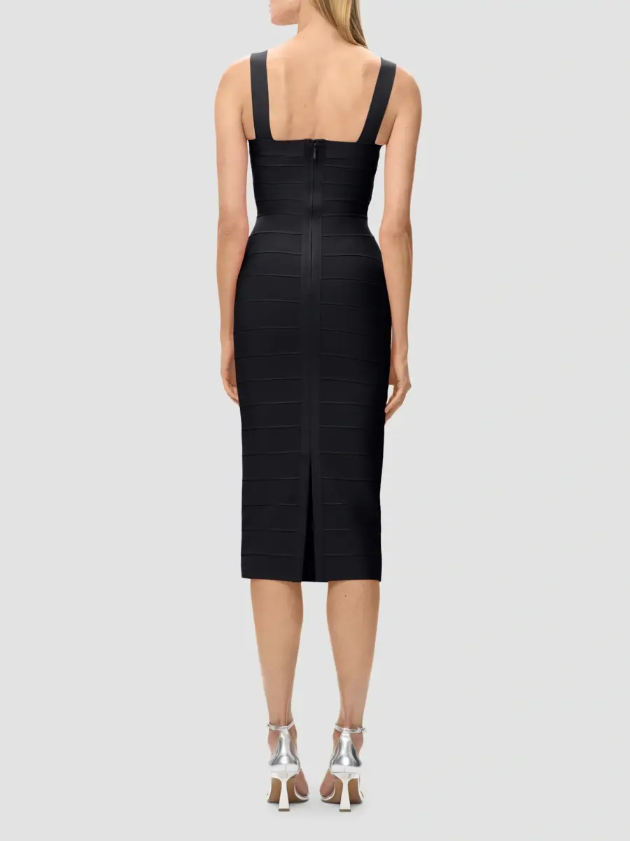 Hervé Léger Women's Soiree Bandage Midi Dress | Thumbnail 3