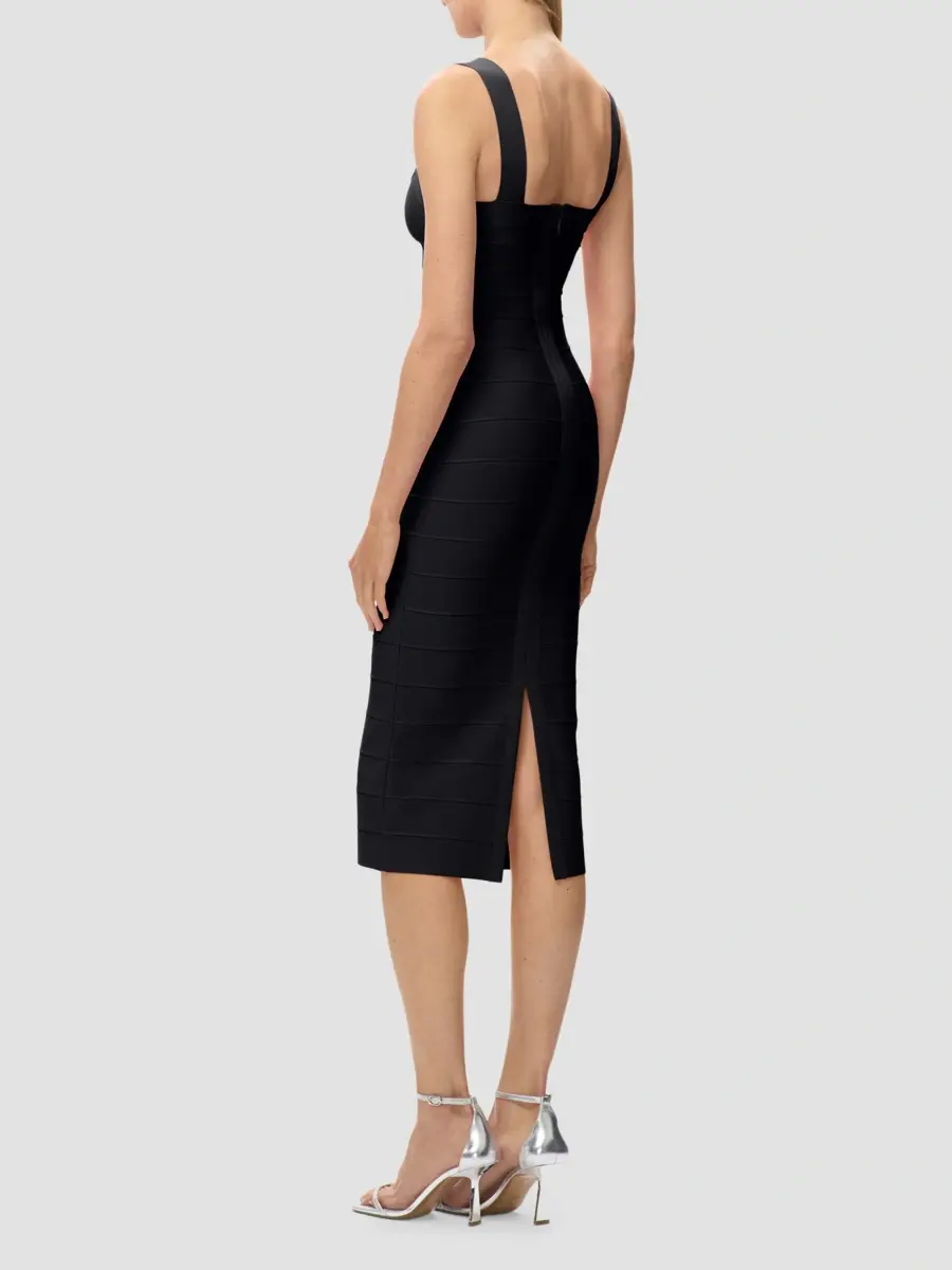 Hervé Léger Women's Soiree Bandage Midi Dress | Thumbnail 7
