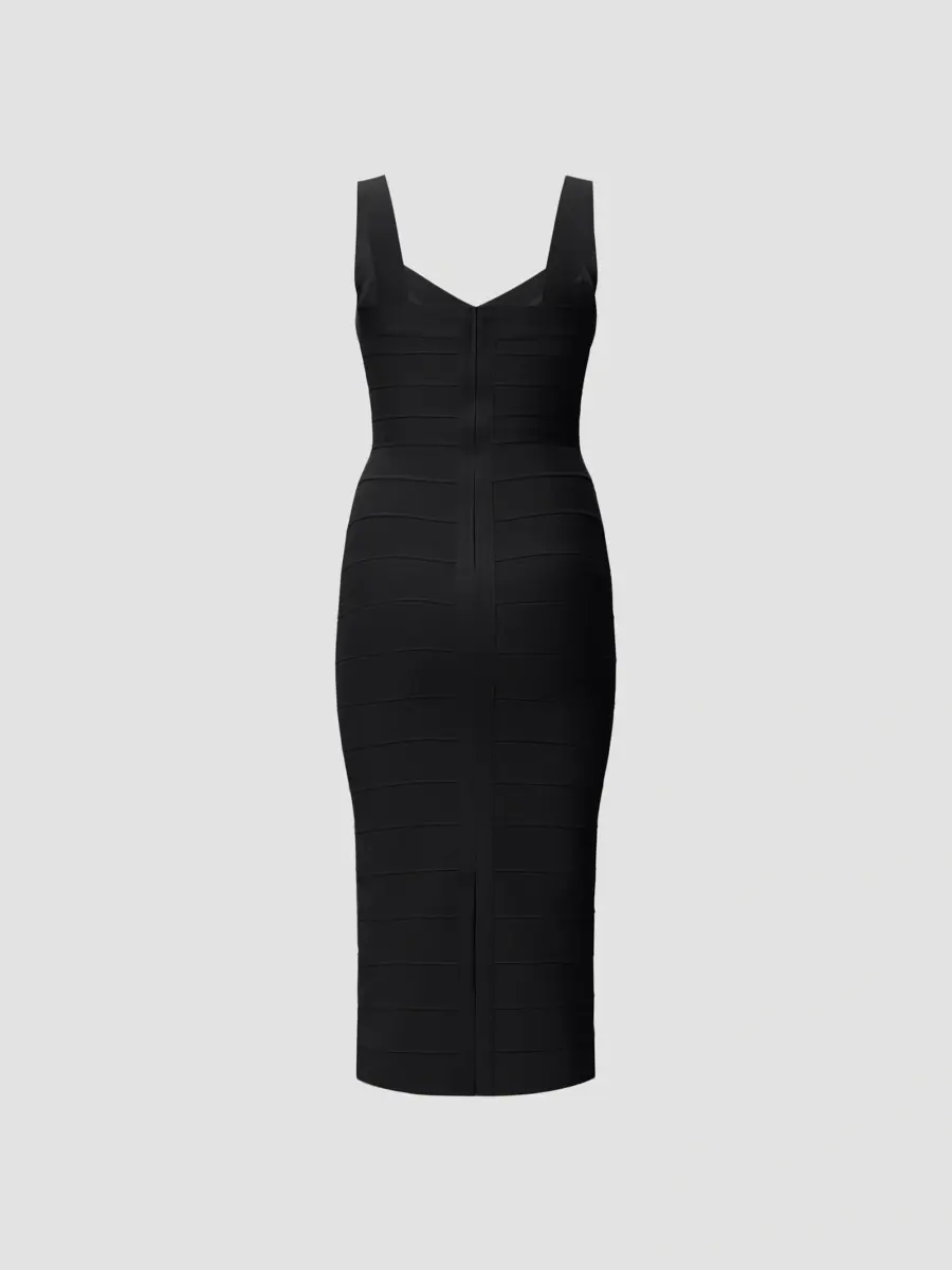 Hervé Léger Women's Soiree Bandage Midi Dress | Thumbnail 8