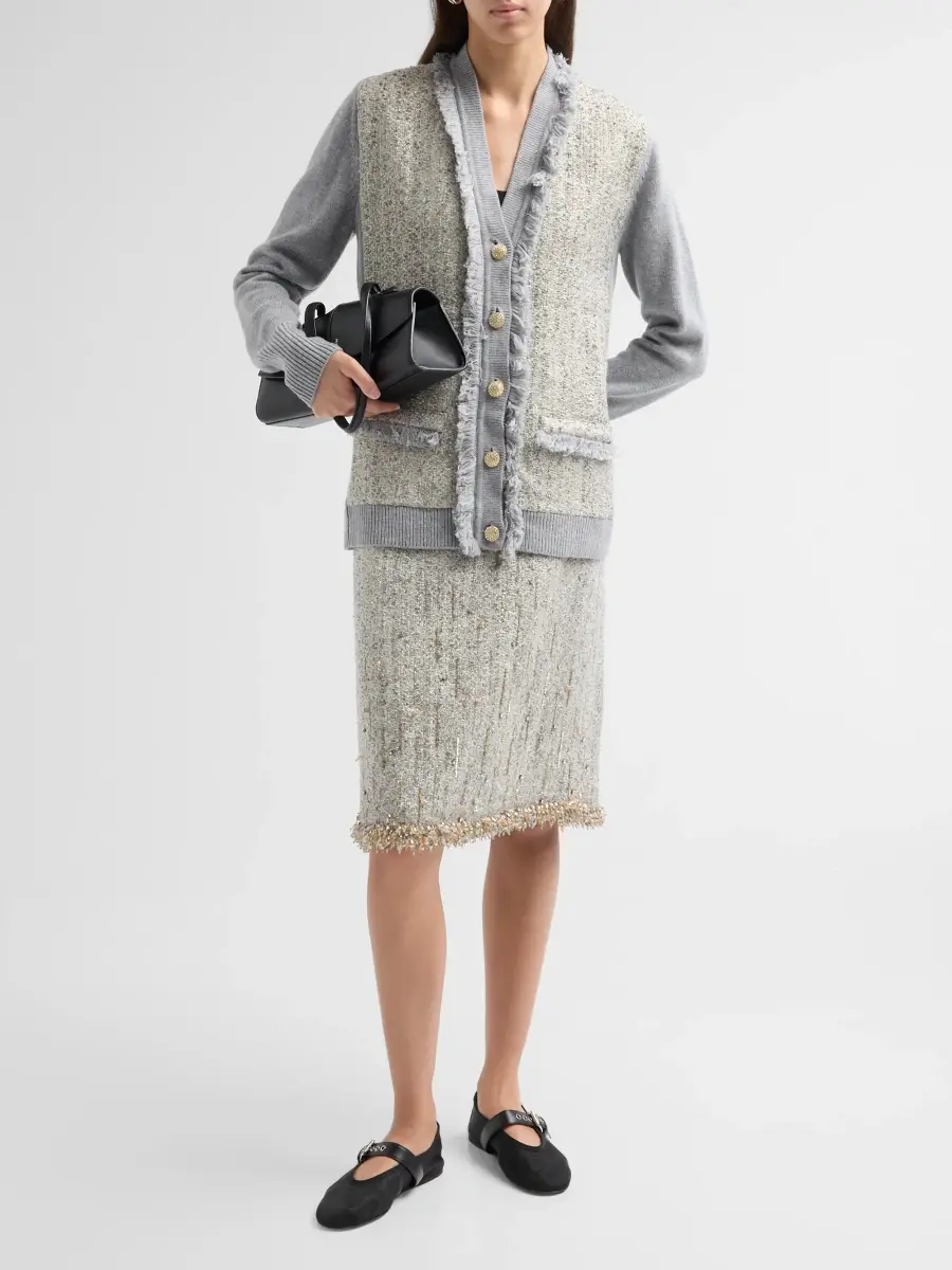Ungaro Women's Edith Tweed Knee-Length Skirt | Thumbnail 2 Ungaro Women's Edith Tweed Knee-Length Skirt | Thumbnail 2