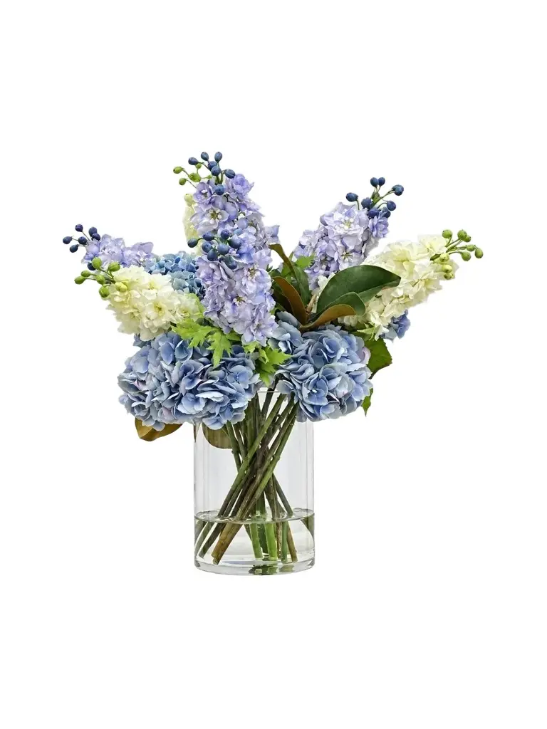 Newness Artifical Hydrangea & Delphinium Floral Arrangement
