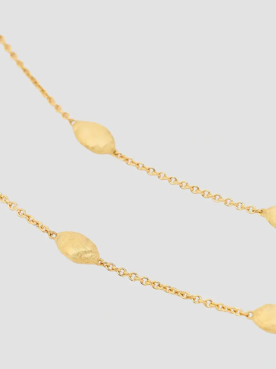 MARCO BICEGO Women's Siviglia 18K Yellow Gold Small Bean Station Necklace | Thumbnail 3 MARCO BICEGO Women's Siviglia 18K Yellow Gold Small Bean Station Necklace | Thumbnail 3