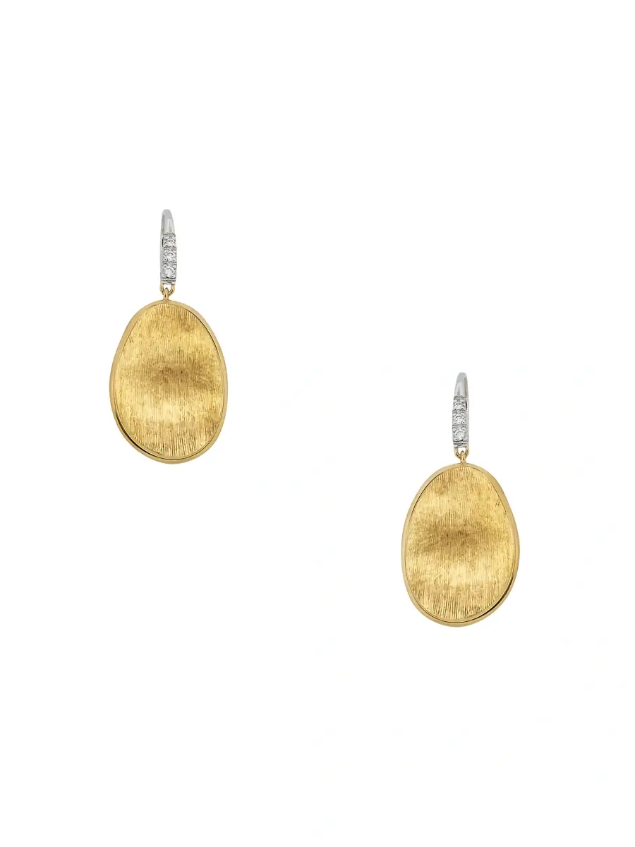 MARCO BICEGO Women's Lunaria 18K Yellow & White Gold Diamond Drop Earrings | Thumbnail 2 MARCO BICEGO Women's Lunaria 18K Yellow & White Gold Diamond Drop Earrings | Thumbnail 2