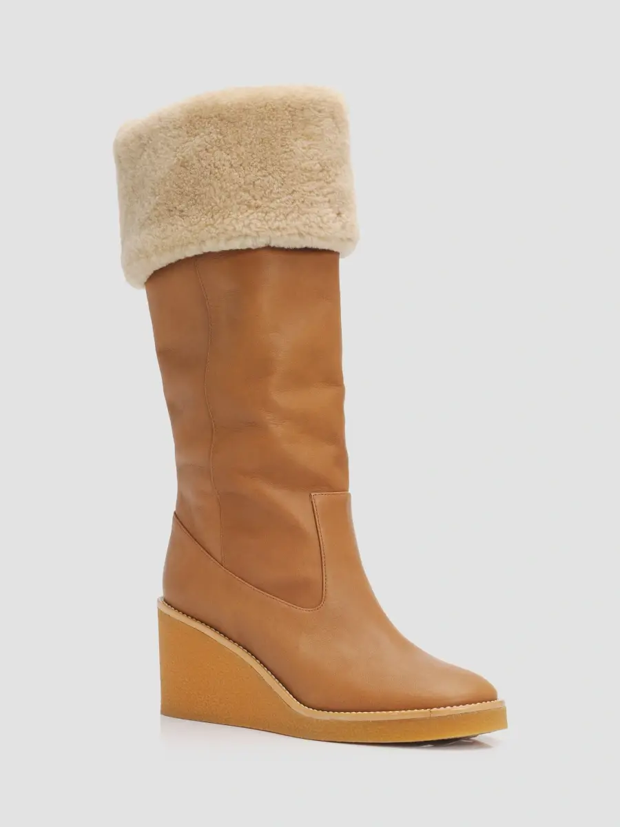 Odissì Women's Alma Shearling-Lined Leather Boots | Thumbnail 3 Odissì Women's Alma Shearling-Lined Leather Boots | Thumbnail 3