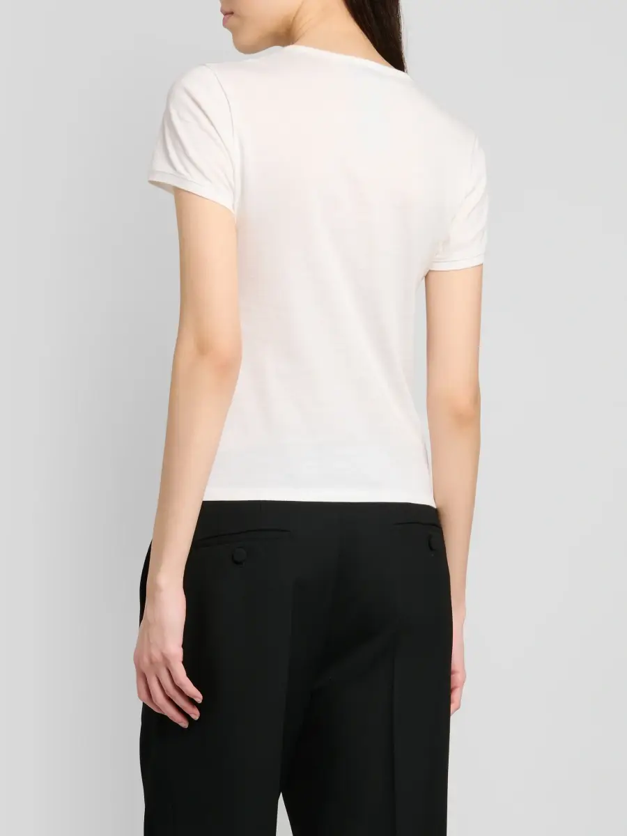 Tom Ford Women's Cotton Jersey T-Shirt | Thumbnail 3 Tom Ford Women's Cotton Jersey T-Shirt | Thumbnail 3