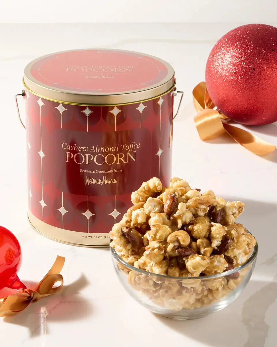 Cashew Almond Toffee Popcorn Tin