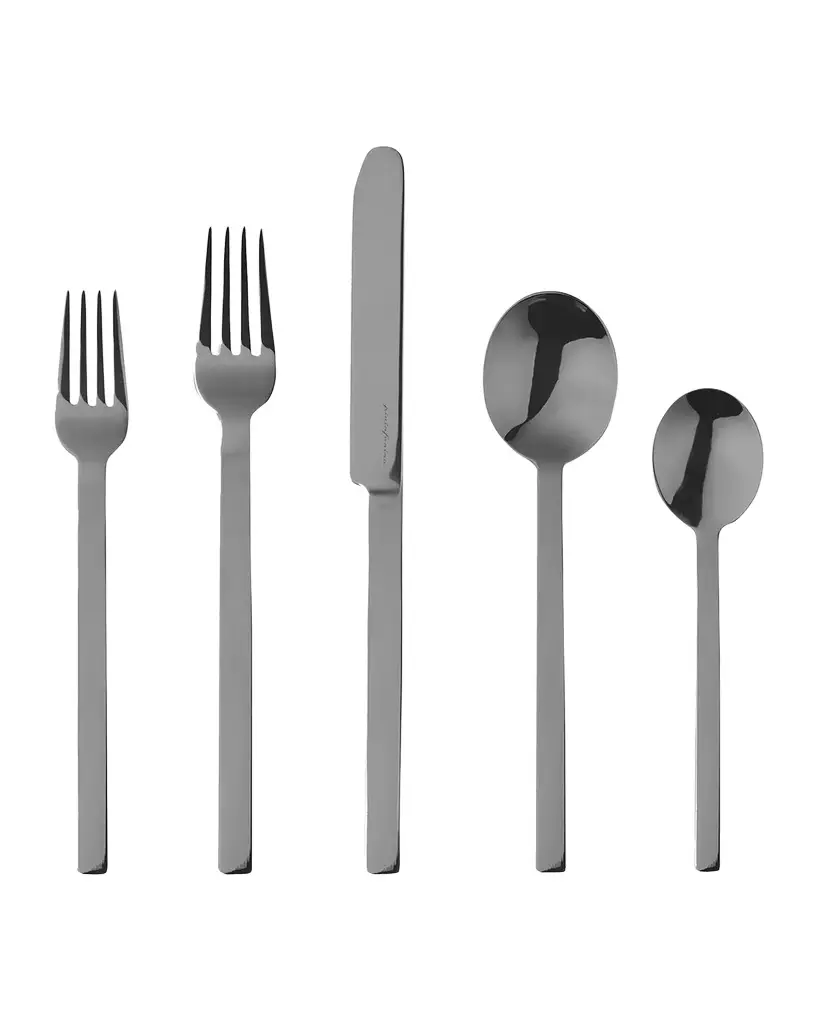 Mepra Stile Nero 5-Piece Flatware Place Setting