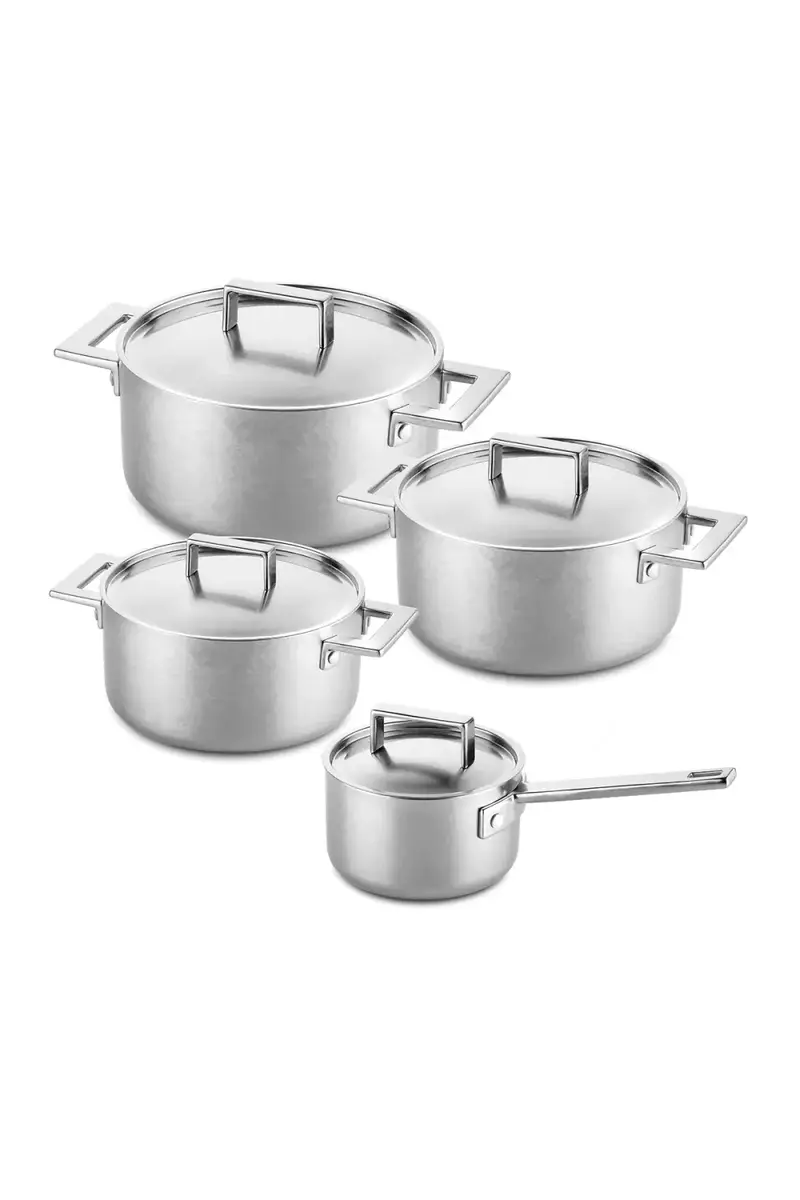 Mepra Attiva Pewter 8-Piece Cookware Set | Thumbnail 2 Mepra Attiva Pewter 8-Piece Cookware Set | Thumbnail 2