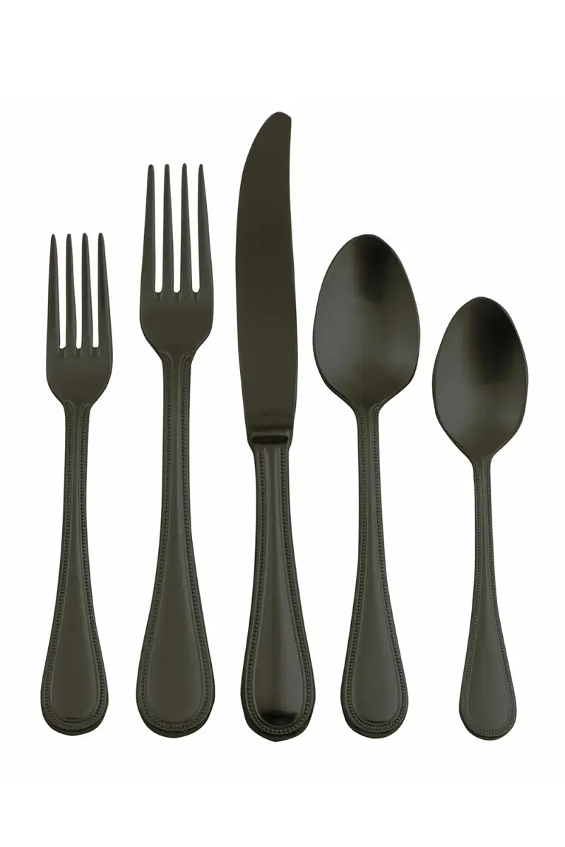 Mepra Perla Oro Nero 5-Piece Flatware Set | Thumbnail 2 Mepra Perla Oro Nero 5-Piece Flatware Set | Thumbnail 2