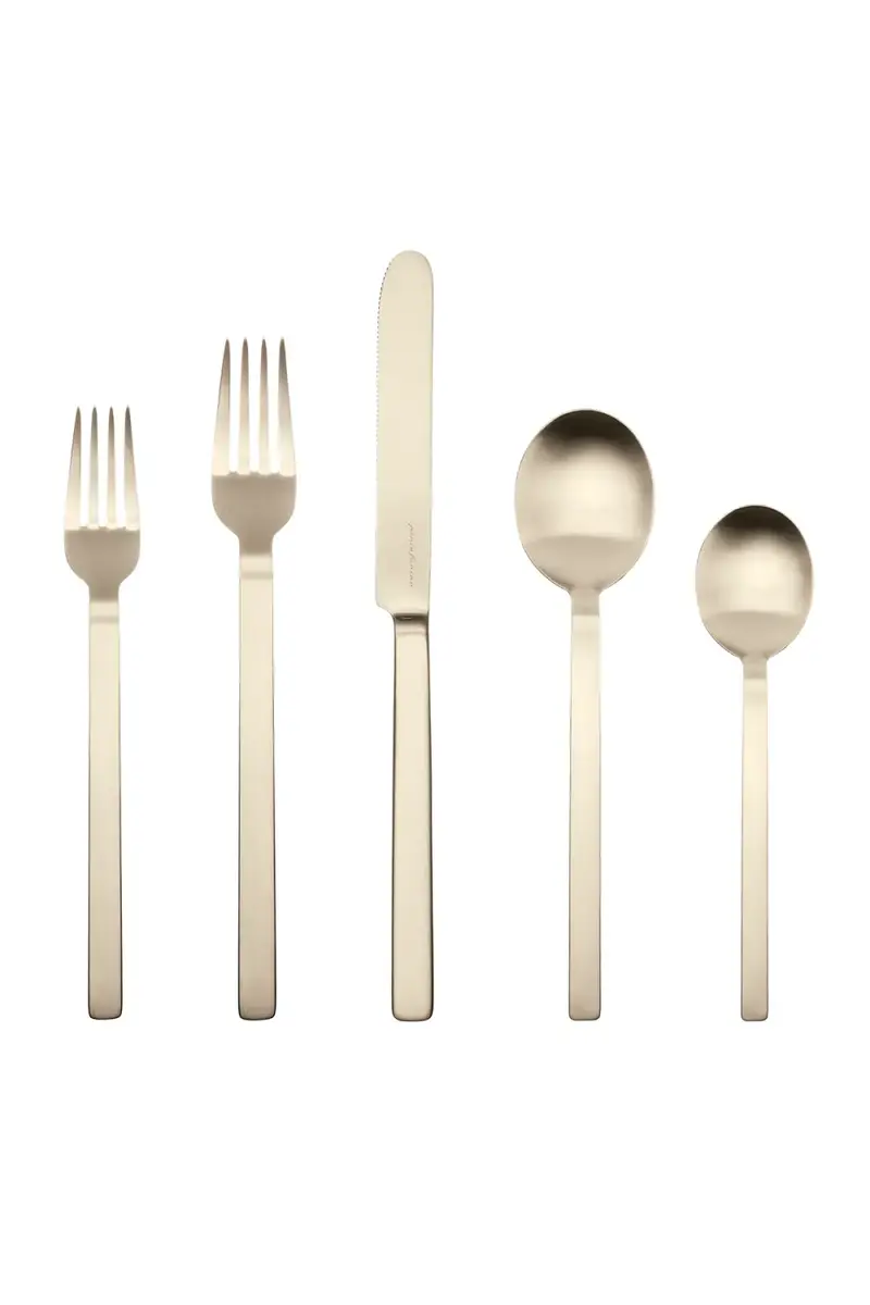 Mepra Stile Ice Oro Nero 5-Piece Flatware Set | Thumbnail 2