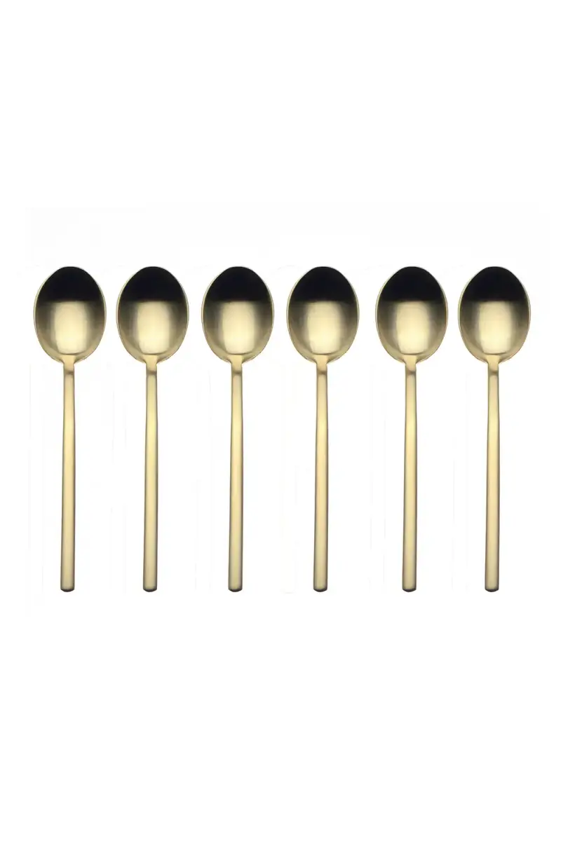 Mepra Due Ice Oro 6-Piece Coffee Spoon Set | Thumbnail 2 Mepra Due Ice Oro 6-Piece Coffee Spoon Set | Thumbnail 2