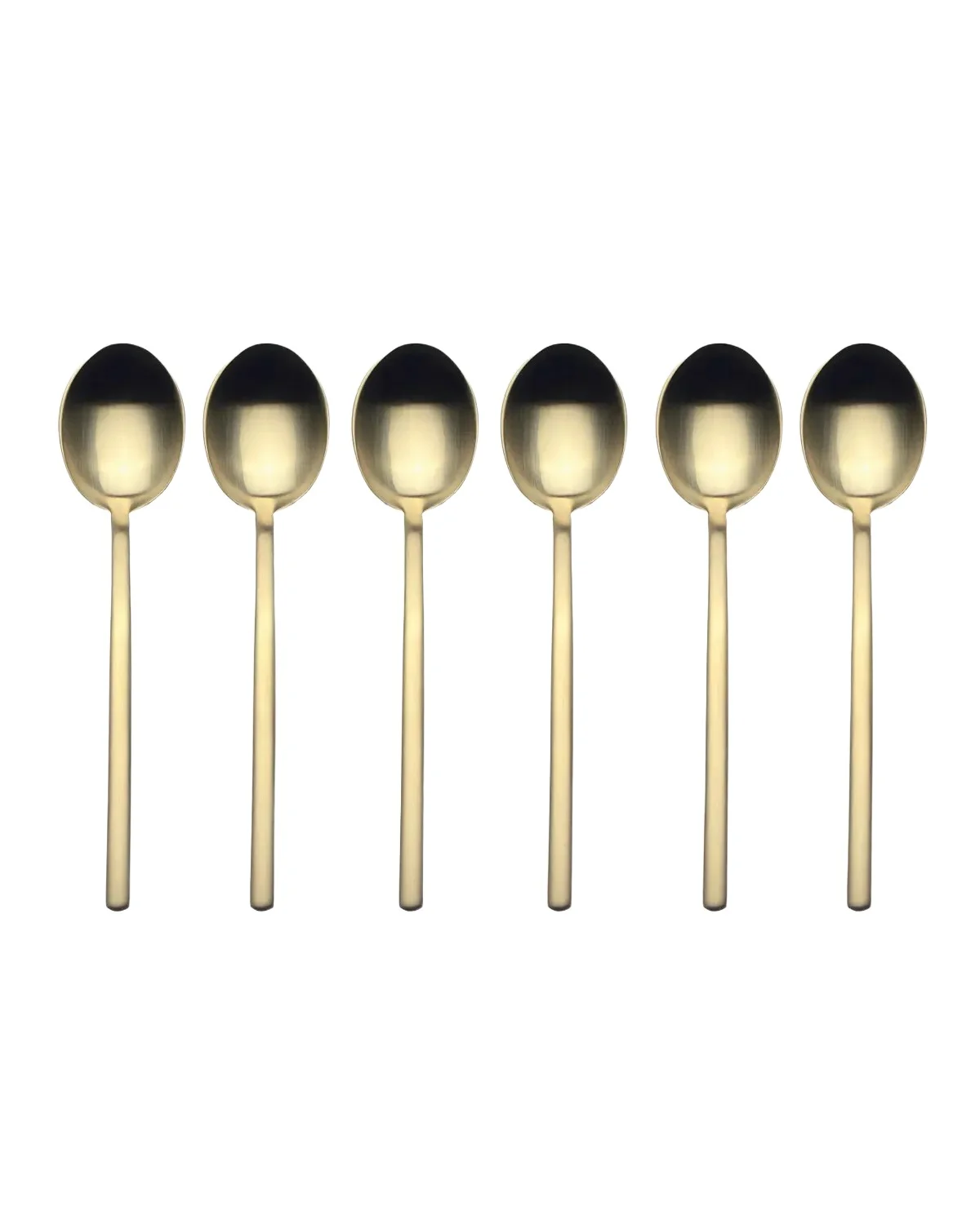 Mepra Due Ice Oro 6-Piece Coffee Spoon Set