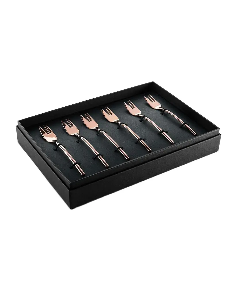 Mepra Due Bronxo 6-Piece Cake Fork Set