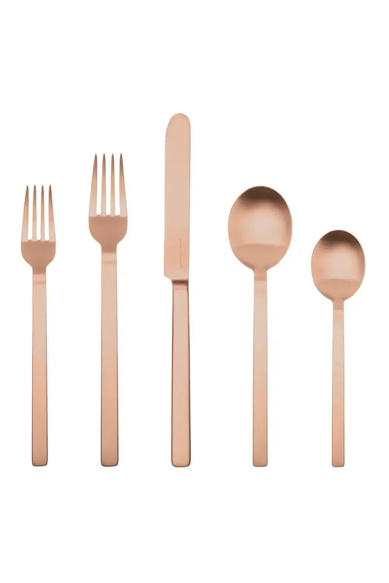 Mepra Stile Ice Oro Nero 5-Piece Flatware Set | Thumbnail 2 Mepra Stile Ice Oro Nero 5-Piece Flatware Set | Thumbnail 2