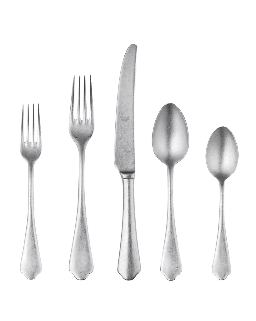 Mepra Dolce Vita Pewter 20-Piece Flatware Set
