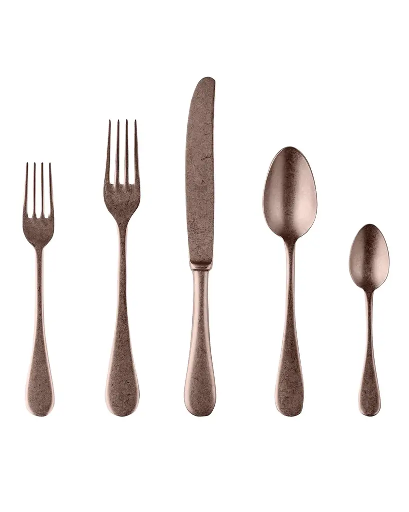 Mepra Vintage Bronzo 20-Piece Flatware Set