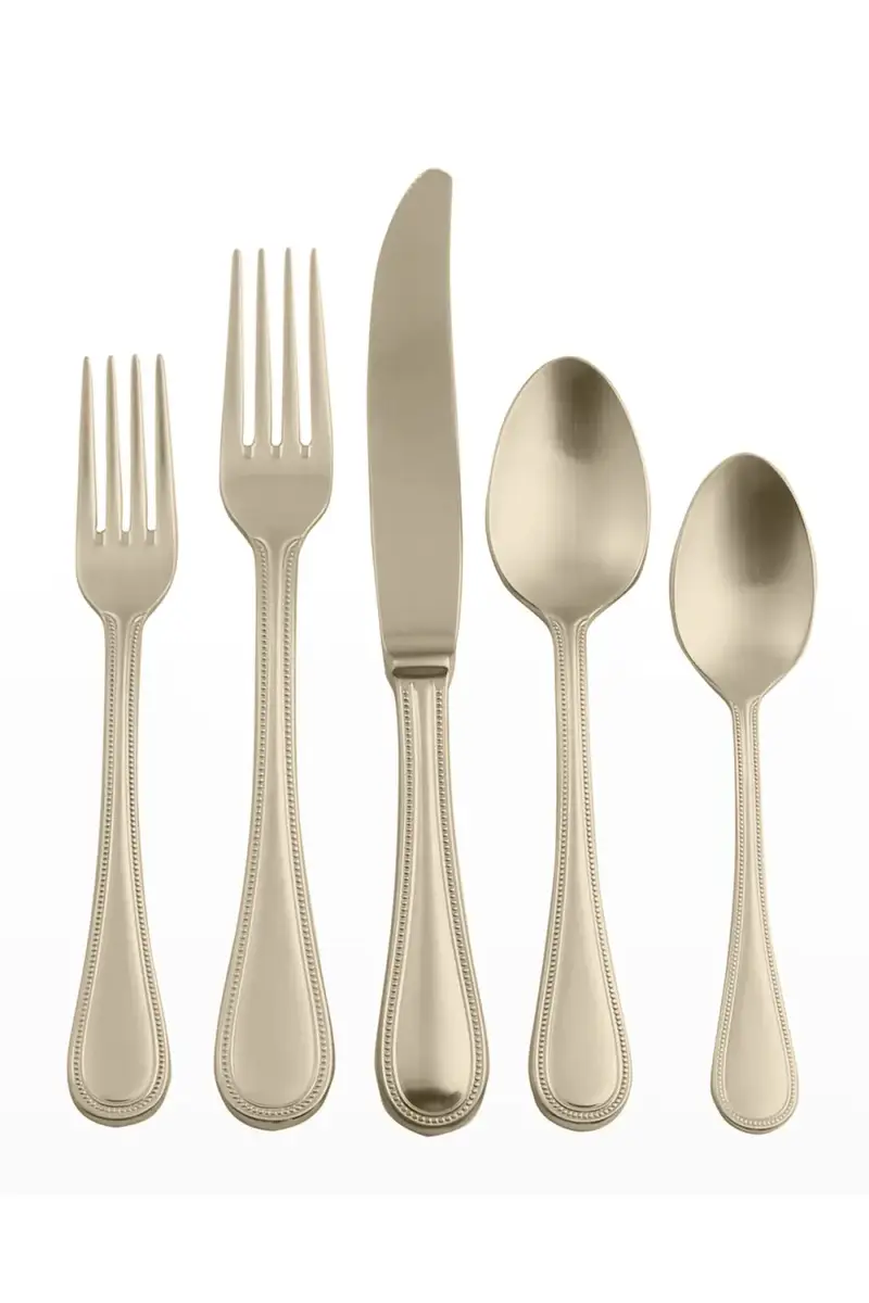 Mepra Perla Ice Champagne 5-Piece Flatware Set | Thumbnail 2 Mepra Perla Ice Champagne 5-Piece Flatware Set | Thumbnail 2