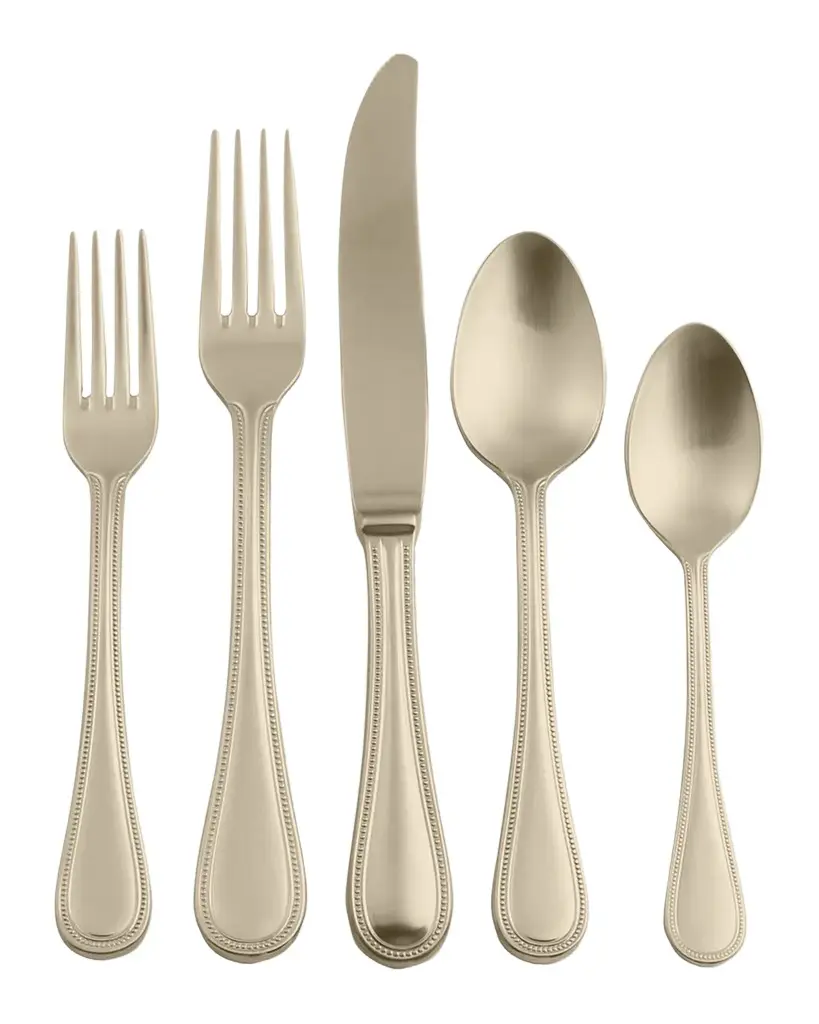 Mepra Perla Ice Champagne 5-Piece Flatware Set
