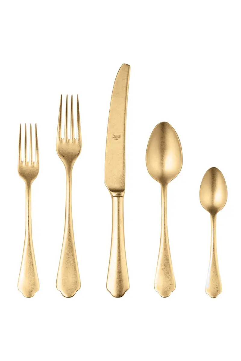 Mepra Dolce Vita Pewter Oro 20-Piece Flatware Set | Thumbnail 3