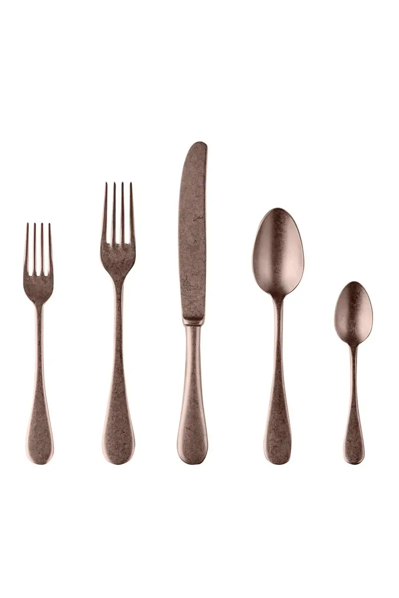 Mepra Vintage Champagne 5-Piece Flatware Setting | Thumbnail 3 Mepra Vintage Champagne 5-Piece Flatware Setting | Thumbnail 3