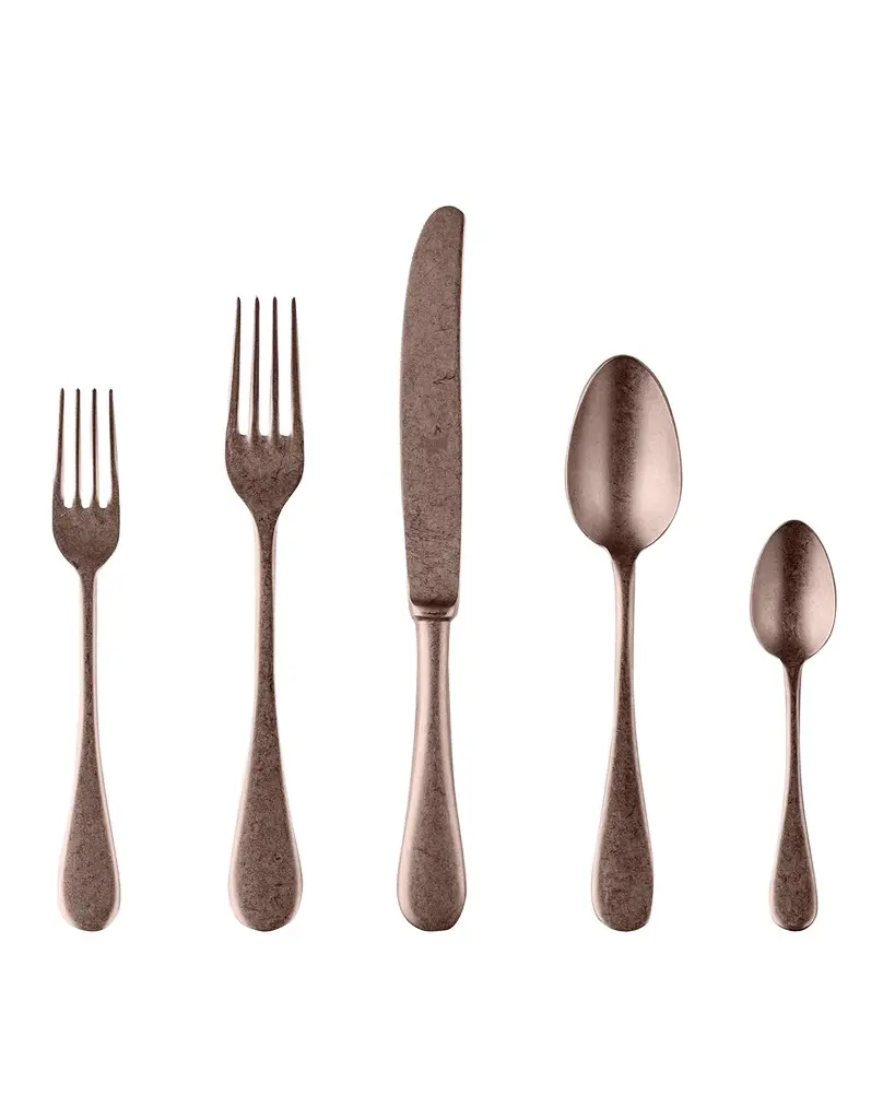 Mepra Vintage Champagne 5-Piece Flatware Setting