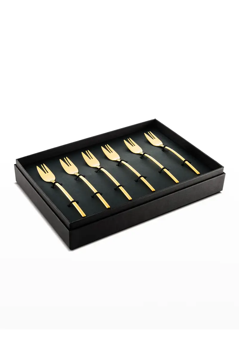 Mepra Due Ice Oro 6-Piece Cake Fork Set | Thumbnail 2 Mepra Due Ice Oro 6-Piece Cake Fork Set | Thumbnail 2