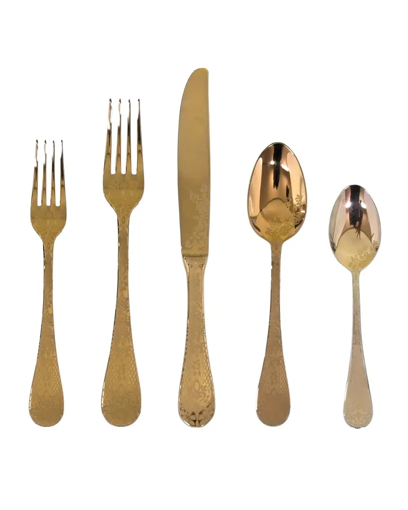 Mepra Coccodrillo Bronzo 20-Piece Flatware Set