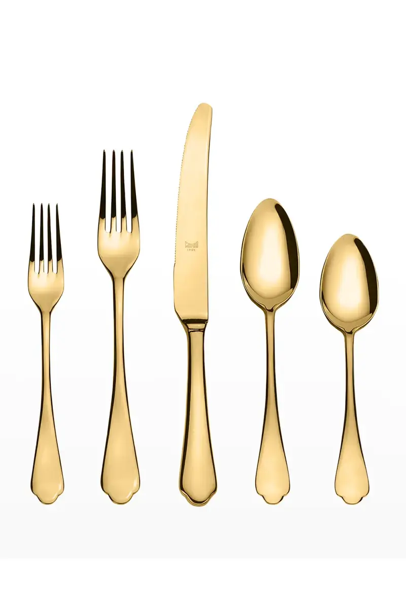 Mepra Dolce Vita Oro 5-Piece Mirrored Flatware Set | Thumbnail 2