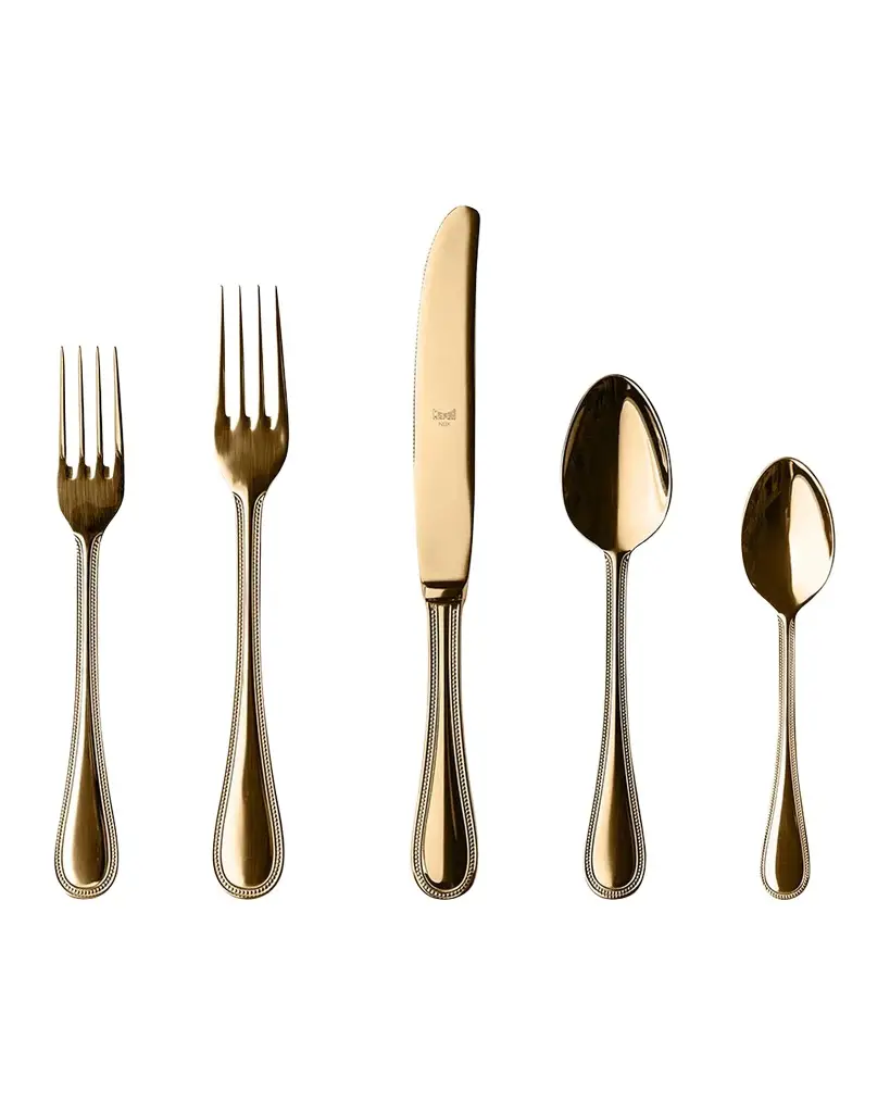 Mepra Perla Oro 5-Piece Place Setting Set