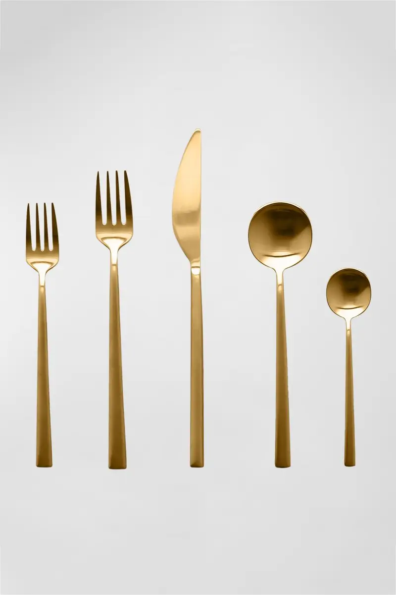Mepra Movida Oro Ice 5-Piece Flatware Set | Thumbnail 4 Mepra Movida Oro Ice 5-Piece Flatware Set | Thumbnail 4