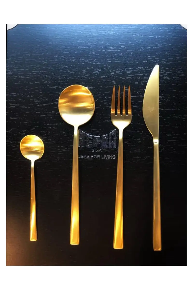 Mepra Movida Oro Ice 5-Piece Flatware Set | Thumbnail 5 Mepra Movida Oro Ice 5-Piece Flatware Set | Thumbnail 5