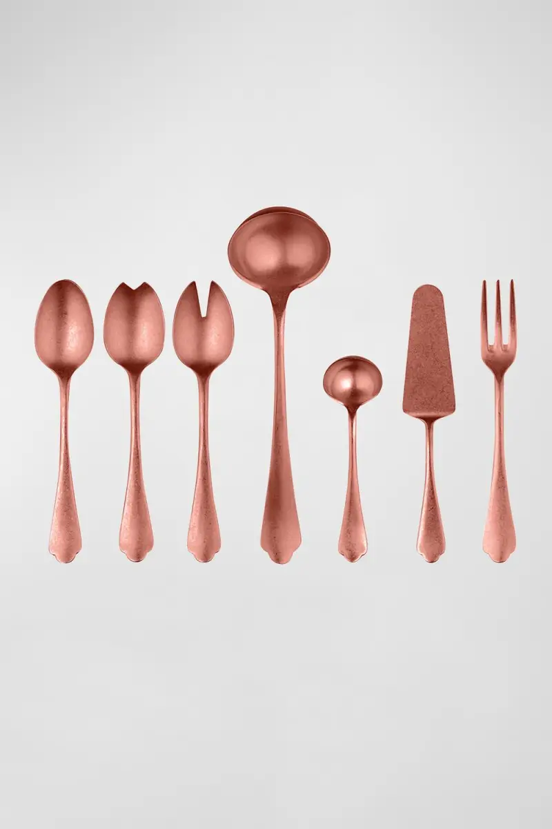 Mepra Dolce Vita 7-Piece Serve Flatware Set - Pewter Bronze | Thumbnail 3 Mepra Dolce Vita 7-Piece Serve Flatware Set - Pewter Bronze | Thumbnail 3